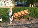 bench, Peyzazhnaya Avenue