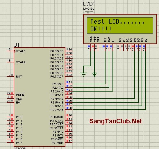 Lập trình giao tiếp LCD 16x2