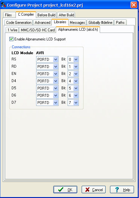 Lập trình giao tiếp LCD16x2 cho AVR trên CodeVisionAVR - SangTaoClub.Net