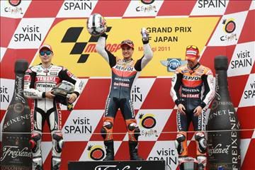 Podium MotoGP Motegi 2011