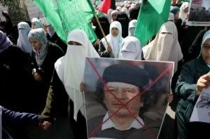 Islamists protesting Gadhafi Islamists protesting Gadhafi