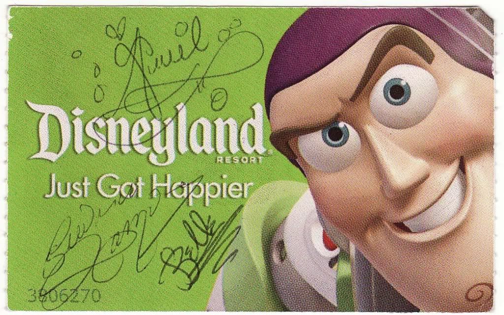 Disney Princesses sign our ticket Disney Princesses sign our ticket