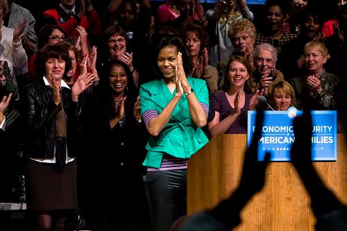 Michelle Obama style FLOTUS peacock