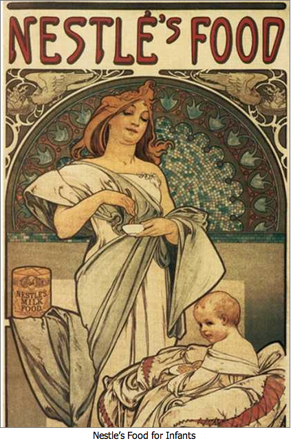 Vintage nestle baby formula ad