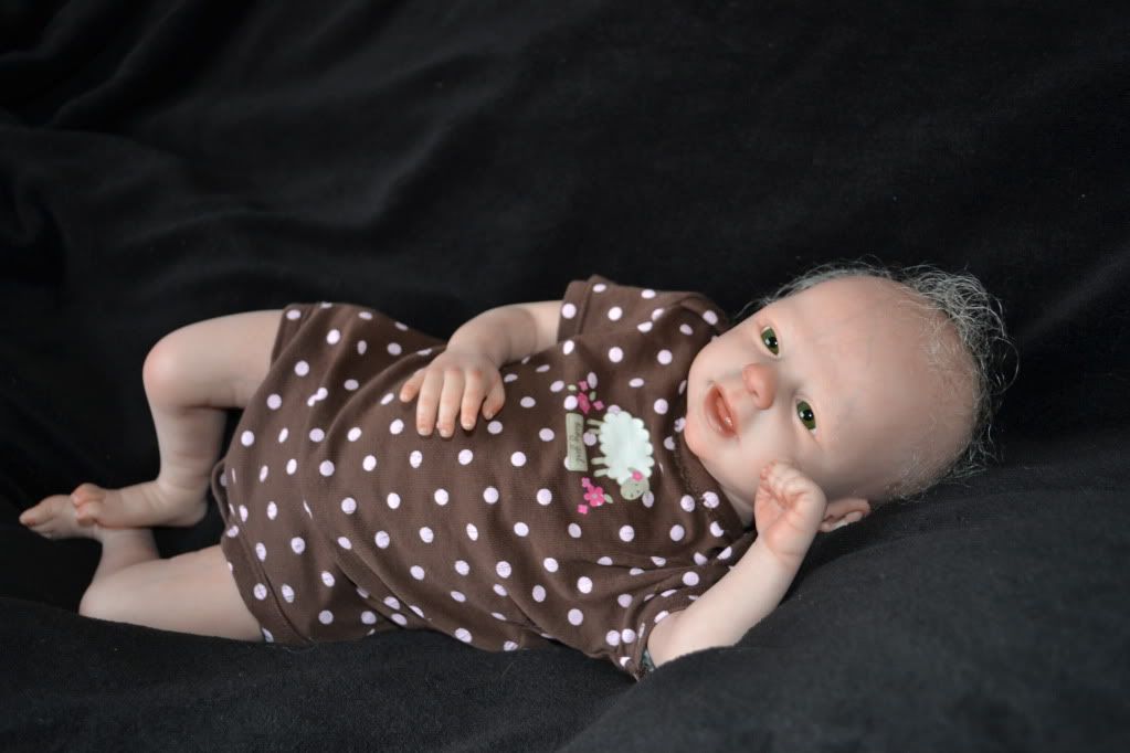 Happy Reborn Baby Girl "Loveable" by Marita Winters Realistic Smiling Baby