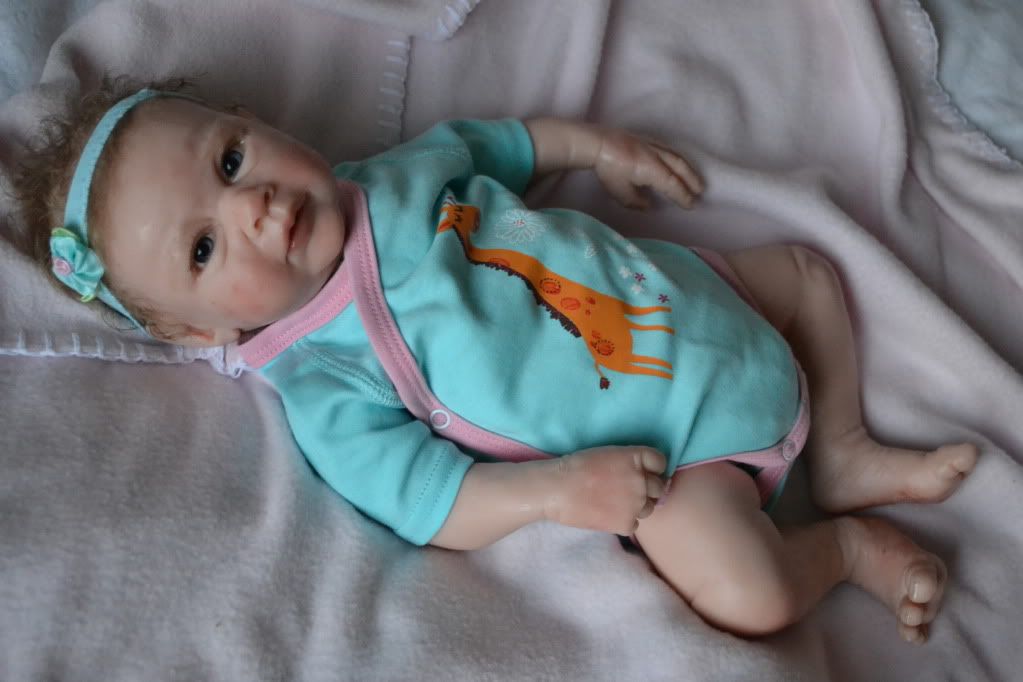 Soft Solid Silicone baby girl doll Lexi Lu by Michelle Fagan Limited 